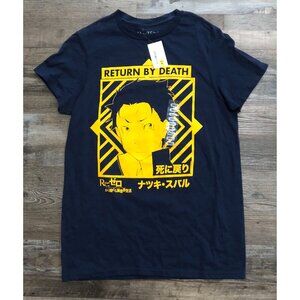 Re:Zero Return By Death T Shirt Adult Small Crunchyroll Blue Anime New